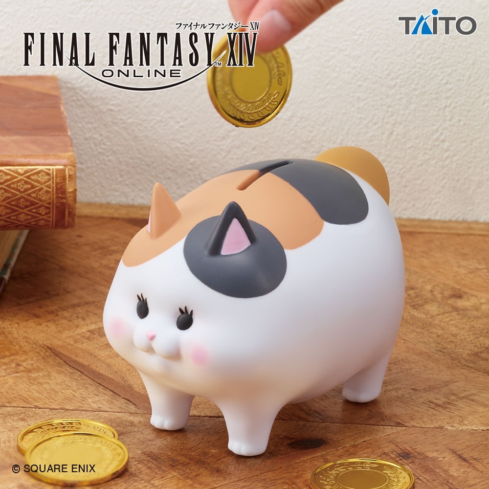 景品 TAITO 最終幻想14 肥貓造型存錢筒-細節圖2