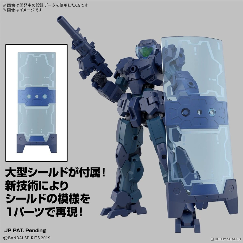 組裝模型 BANDAI 30MM 組裝模型輕作戰 1/144 eEXM-23 提克普羅托01-細節圖6