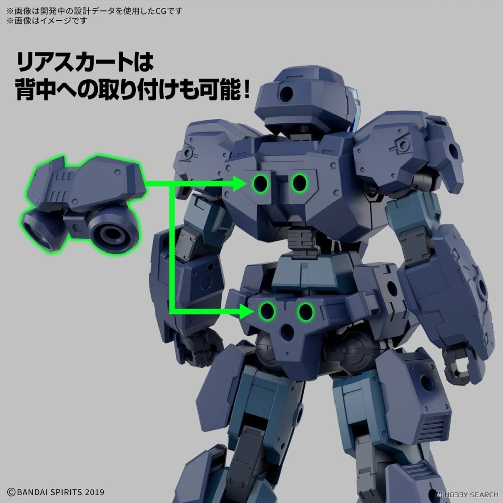 組裝模型 BANDAI 30MM 組裝模型輕作戰 1/144 eEXM-23 提克普羅托01-細節圖8