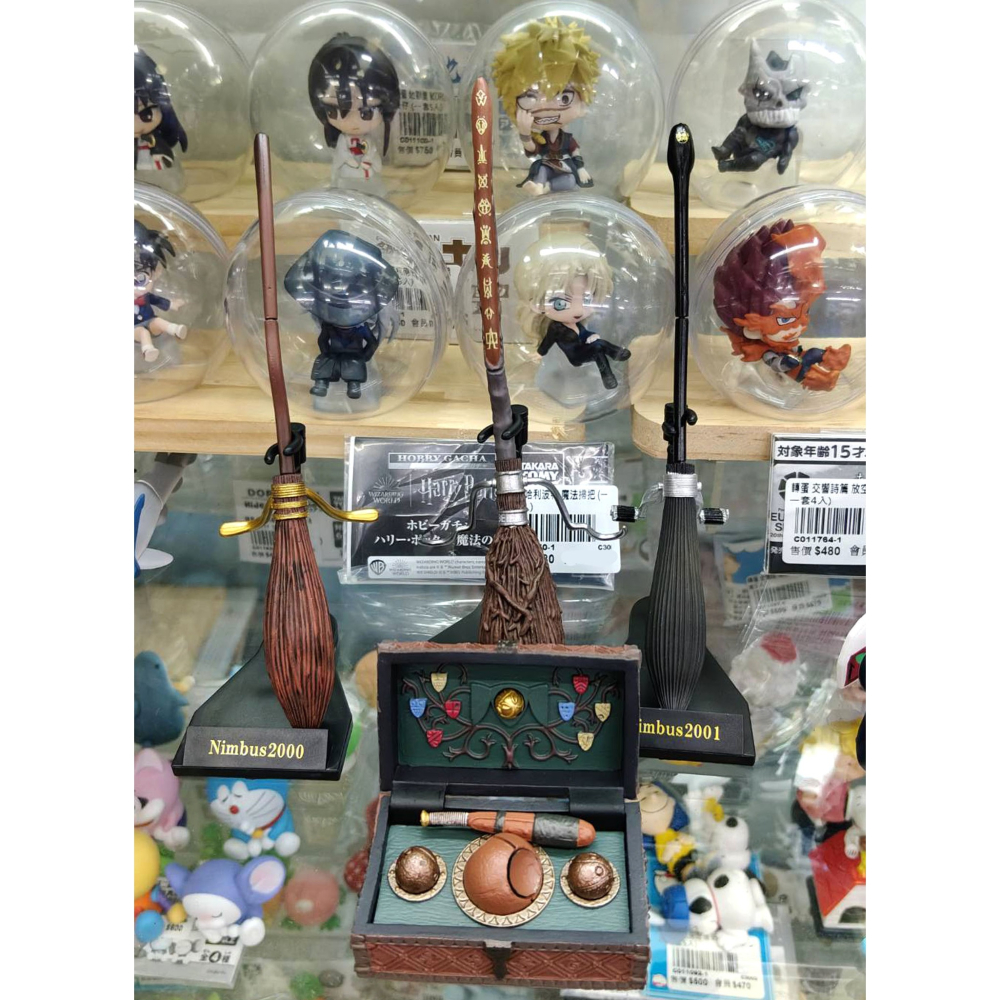 轉蛋 TAKARA 哈利波特 魔法掃把 (套4入) 400日幣-細節圖7