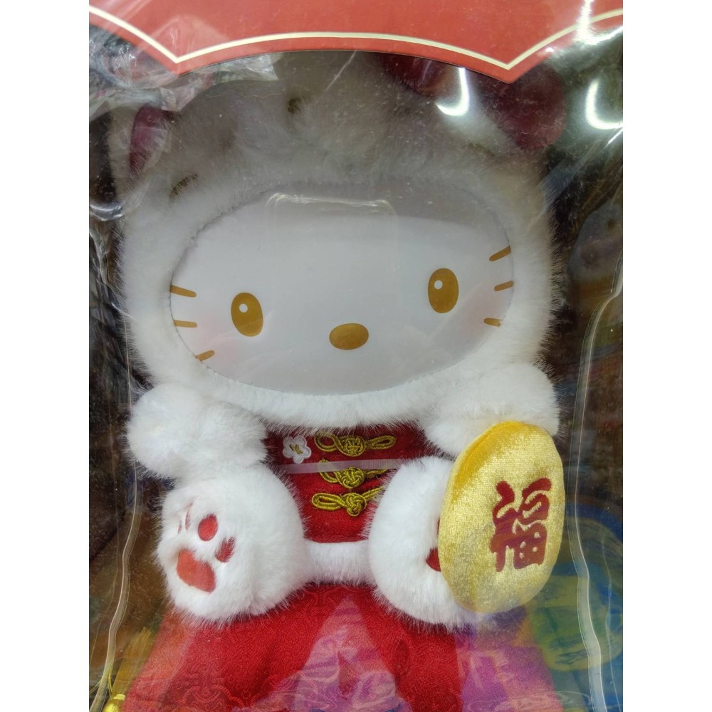 景品 TOP TOY Hello kitty 招財貓系系 絨毛娃娃-細節圖7