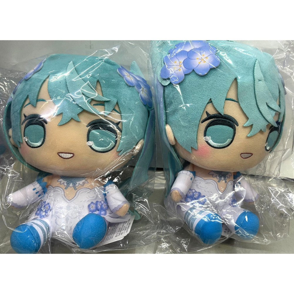 景品 FURYU 初音未來 KYURUMARU Big娃娃 粉蝶花Ver.-細節圖8
