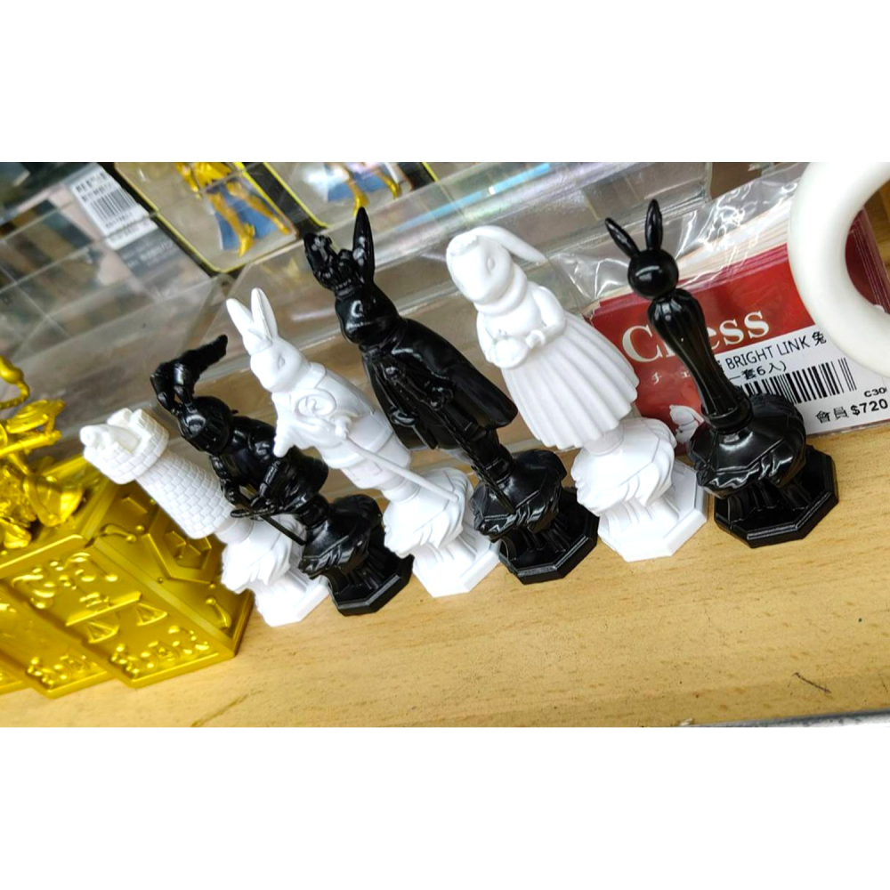 轉蛋 BRIGHT LINK 兔子西洋棋 (套6入) 400日幣-細節圖3