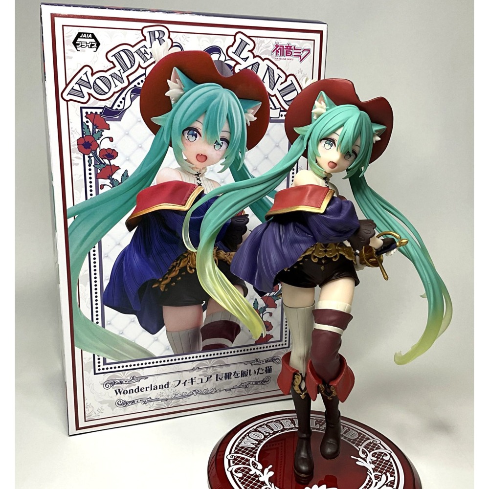 景品 TAITO 初音未來 Wonderland 穿長靴的貓-細節圖4