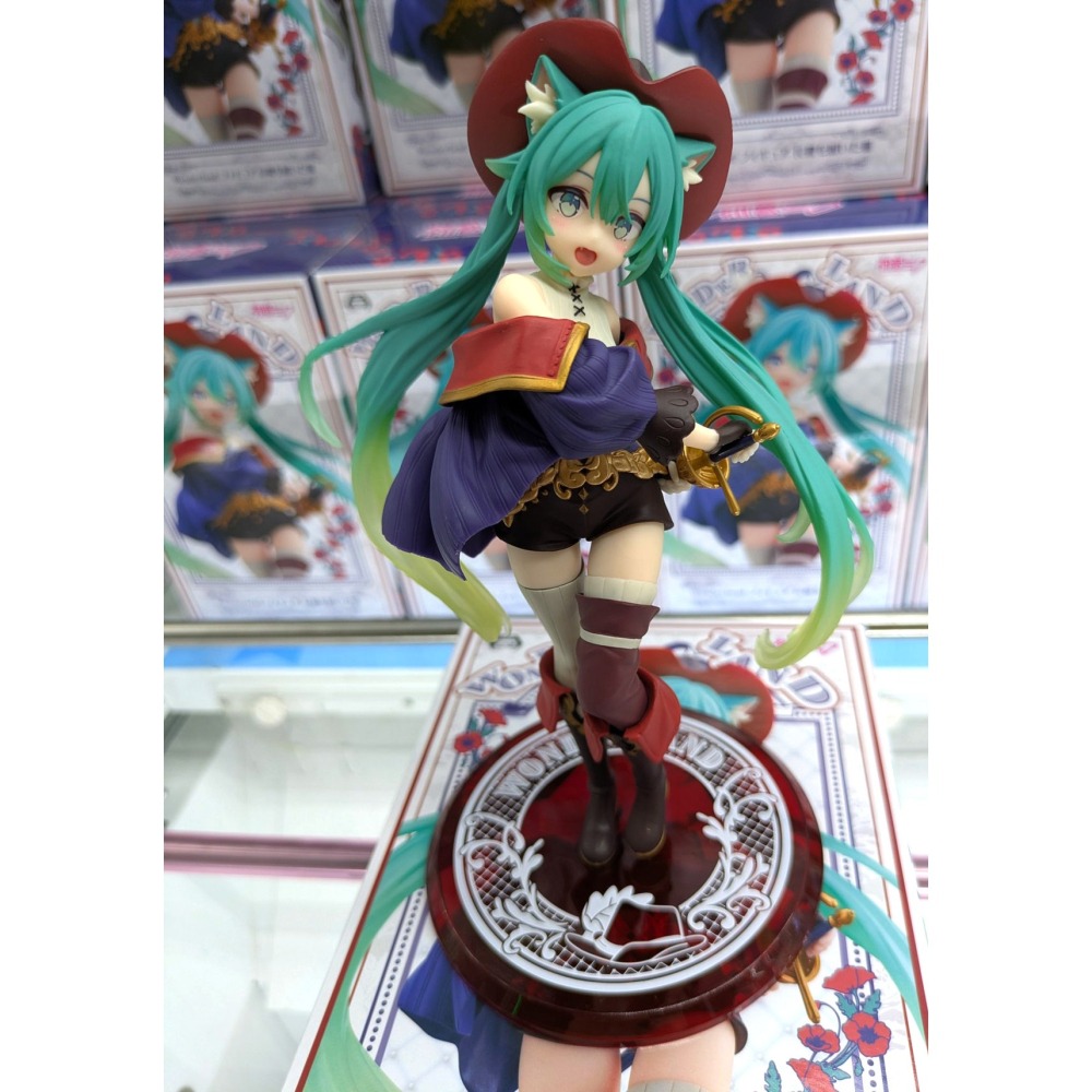 景品 TAITO 初音未來 Wonderland 穿長靴的貓-細節圖7