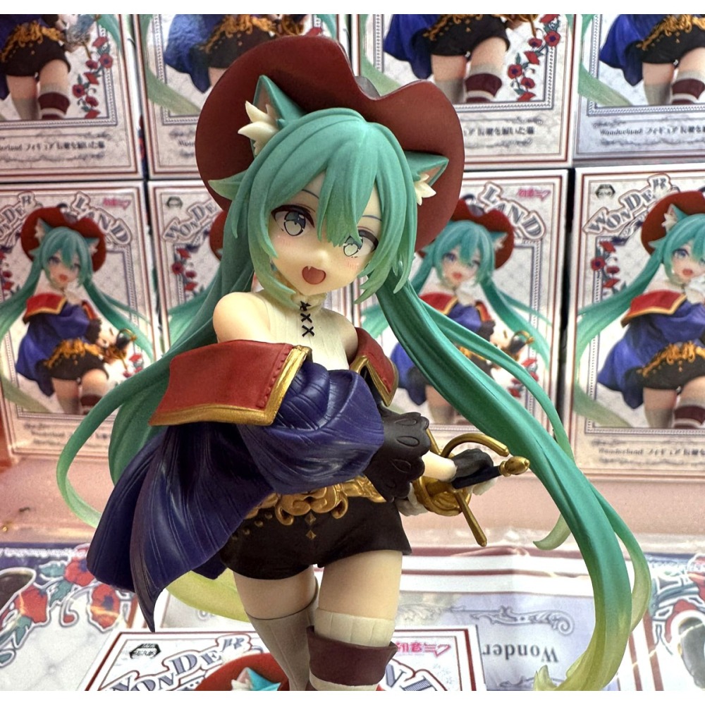 景品 TAITO 初音未來 Wonderland 穿長靴的貓-細節圖9