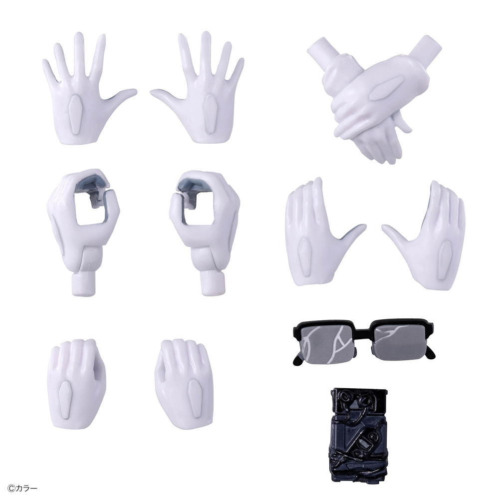 組裝模型 BANDAI 30MP系列 組裝角色輕作戰 綾波零(插入栓服Ver.)-細節圖8