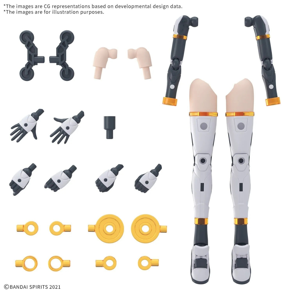 組裝模型 BANDAI 30MS系列 組裝少女輕作戰 配件套組19(衝刺組件)[顏色A]-細節圖10
