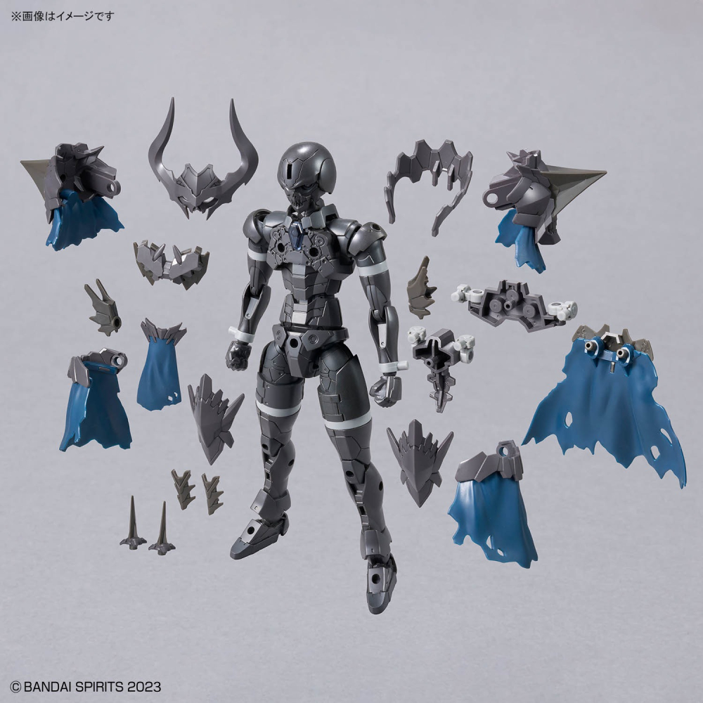 組裝模型 BANDAI 30MF系列 組裝奇幻輕作戰 死靈騎士-細節圖9
