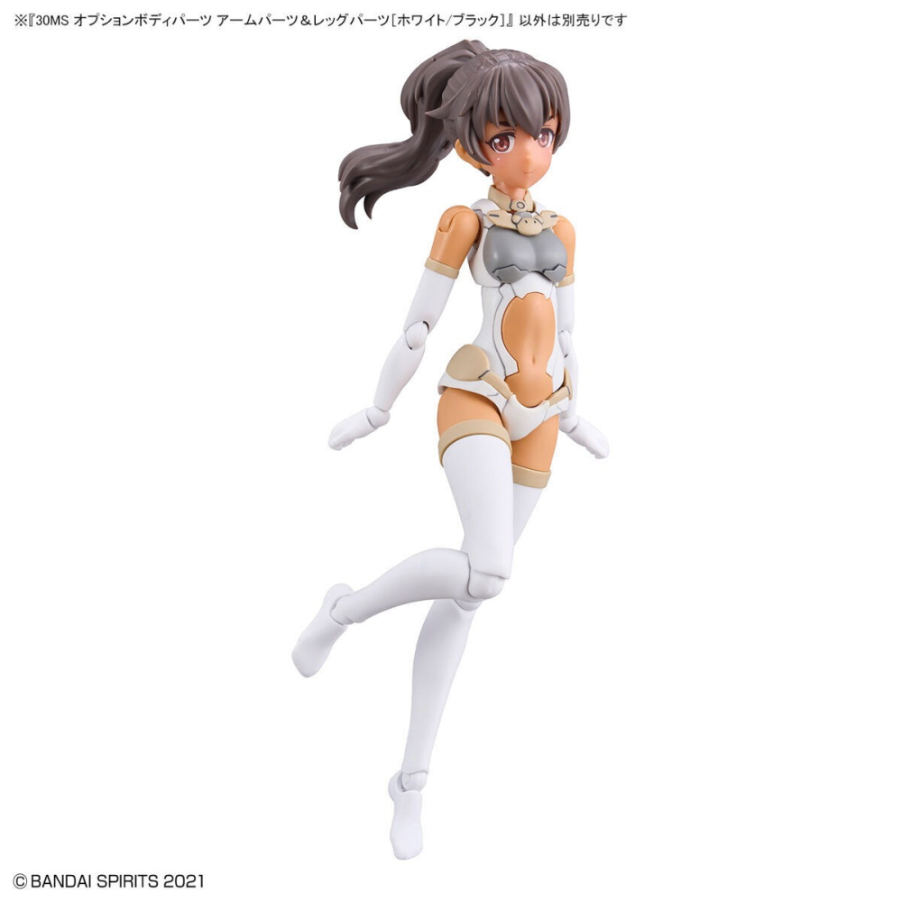 組裝模型 BANDAI 30MS 組裝少女輕作戰 身體配件套組 手＆腳 [白色/黑色]-細節圖5