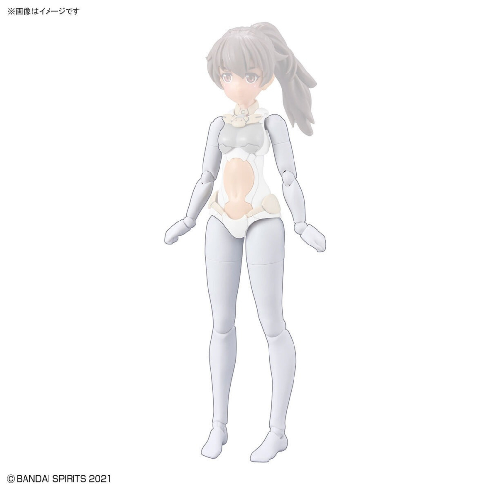組裝模型 BANDAI 30MS 組裝少女輕作戰 身體配件套組 手＆腳 [白色/黑色]-細節圖7