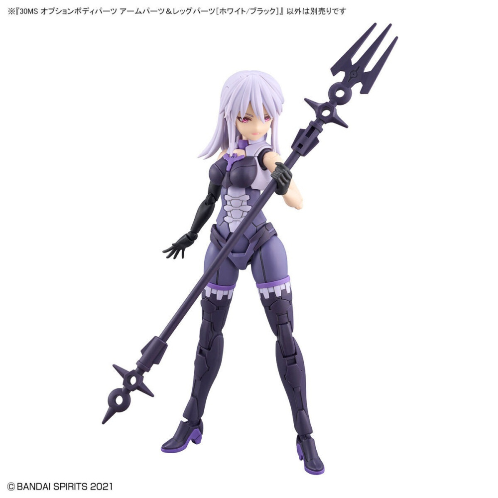 組裝模型 BANDAI 30MS 組裝少女輕作戰 身體配件套組 手＆腳 [白色/黑色]-細節圖9