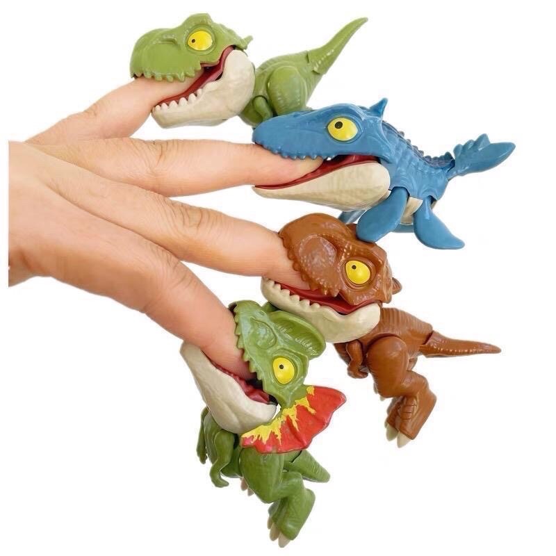 娃娃機夾品 【指尖恐龍】咬手指恐龍 恐鯊魚 暴龍 咬指恐龍小恐龍 手指恐龍 咬咬恐龍 盲包（6包合售）全新未拆去-細節圖4