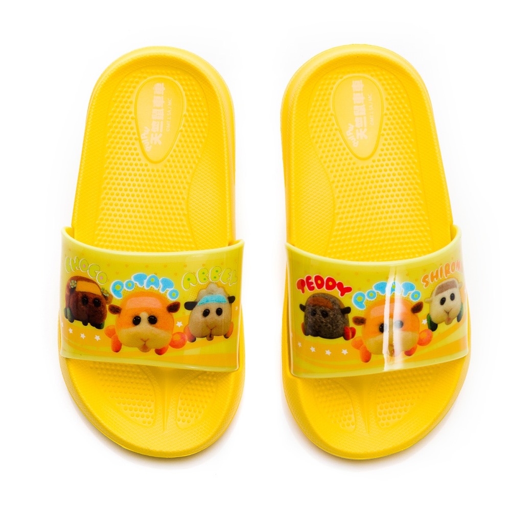 ￼❤️台灣製❤️天竺鼠車車拖鞋（黃色）-兒童拖鞋 室內鞋-細節圖4