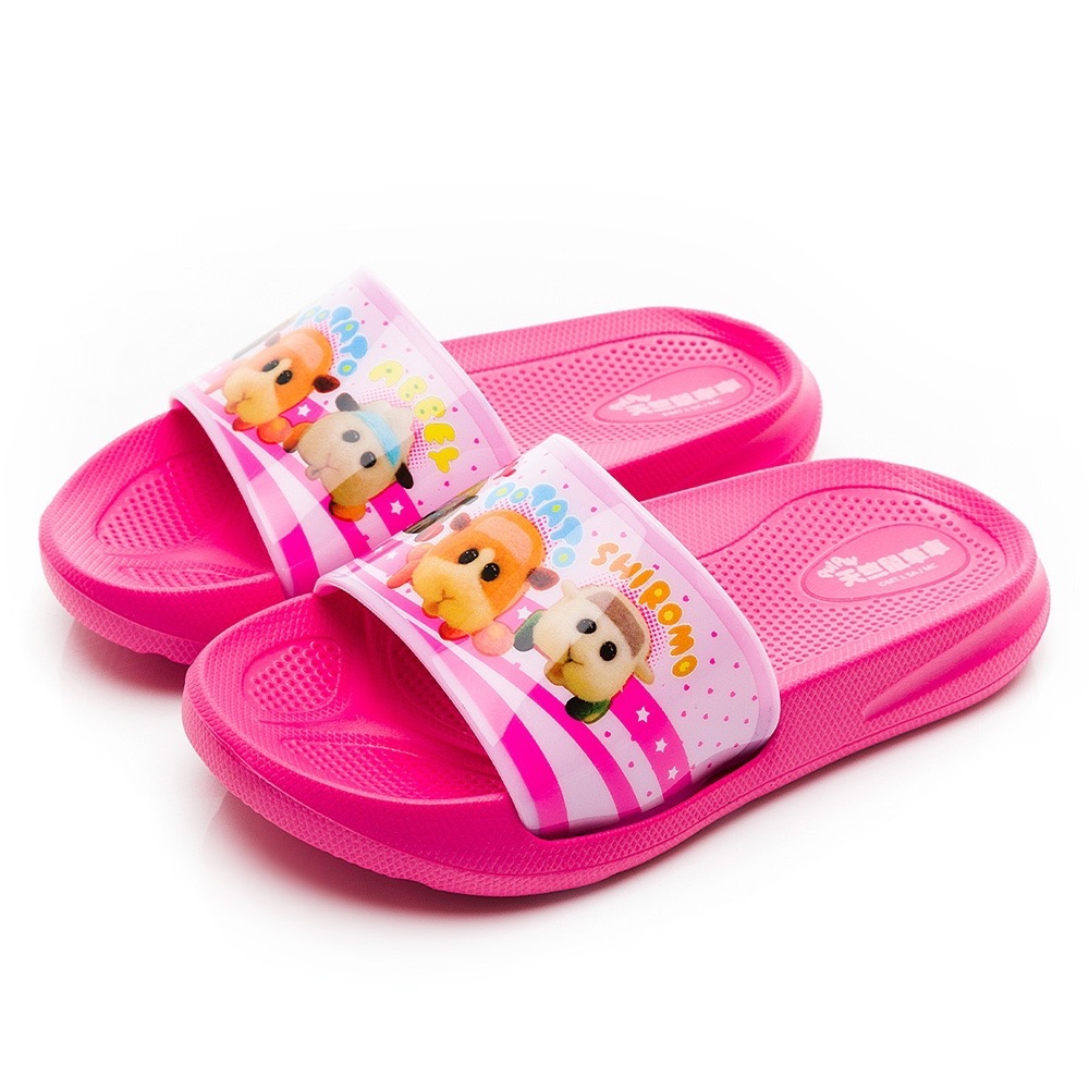 ￼❤️台灣製❤️天竺鼠車車拖鞋（粉色）兒童拖鞋 室內鞋-細節圖4