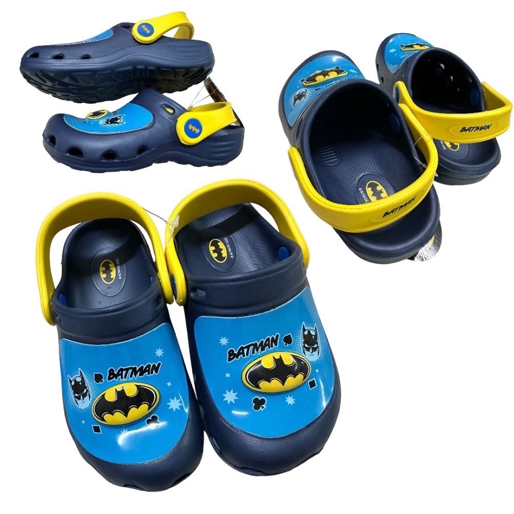 ￼❤️台灣製❤️ 正版授權 DC 蝙蝠俠 亮燈鞋 布希鞋 護趾拖鞋 全新-細節圖2