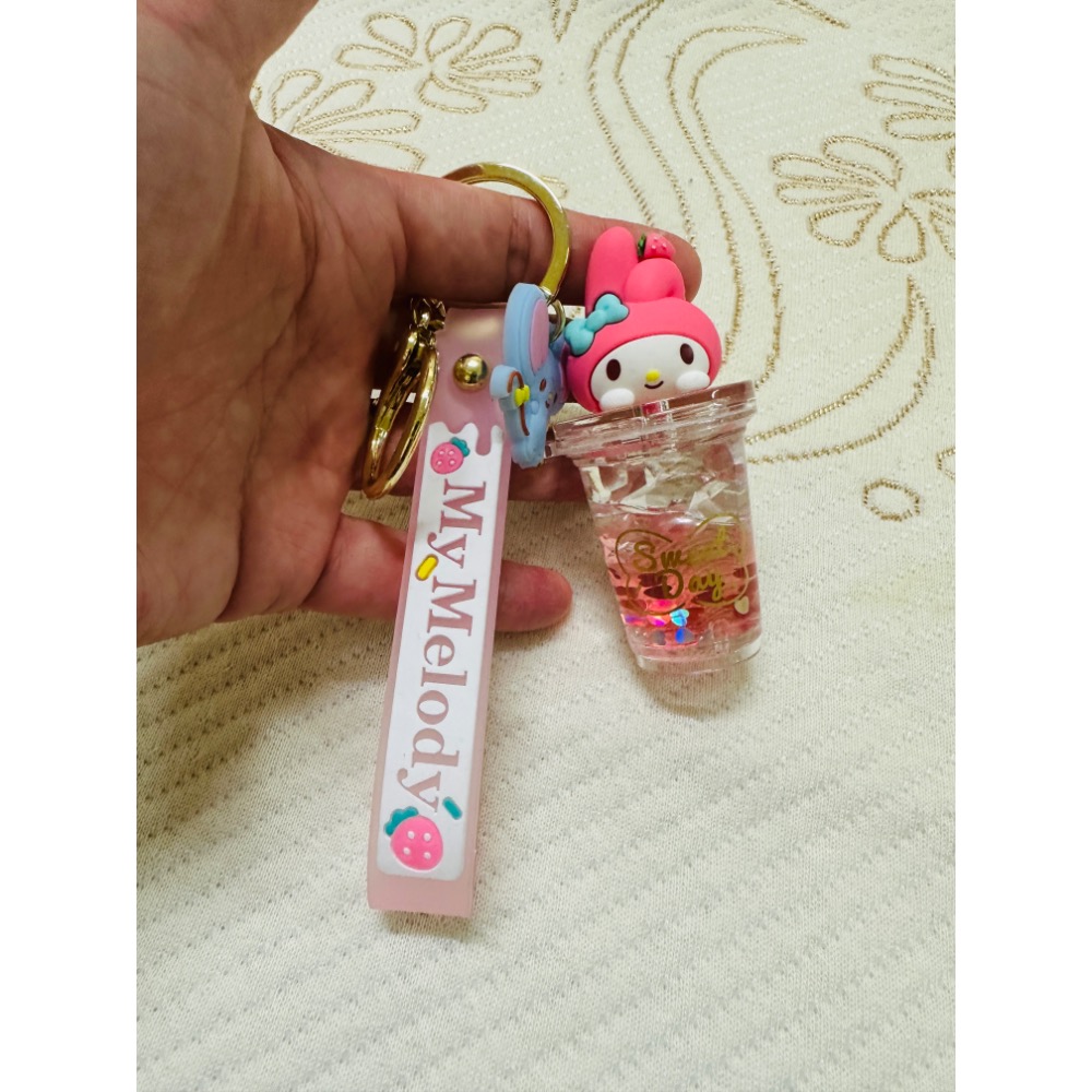 三麗鷗 流沙掛飾 吊飾 鑰匙圈 超級美 美樂蒂 酷洛米 大耳狗-規格圖4