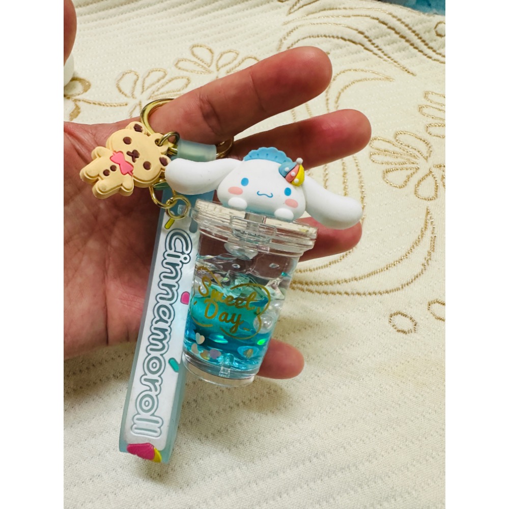 三麗鷗 流沙掛飾 吊飾 鑰匙圈 超級美 美樂蒂 酷洛米 大耳狗-規格圖4