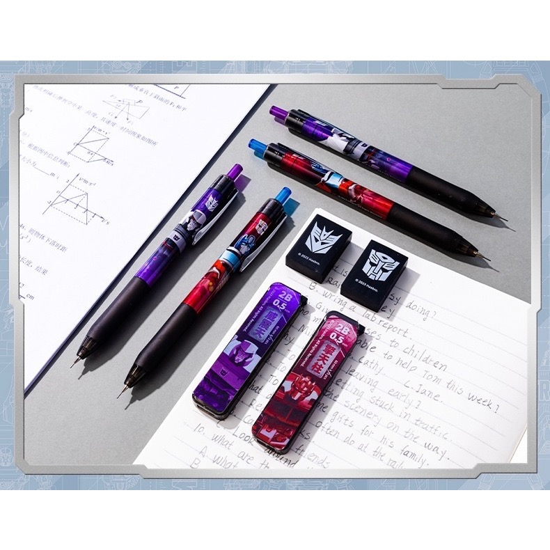￼⭐️蜜踢精選⭐️ 文具大廠iigen一正 變形金剛正版授權  不易斷芯自動鉛筆組（柯博文/密卡登）-細節圖2