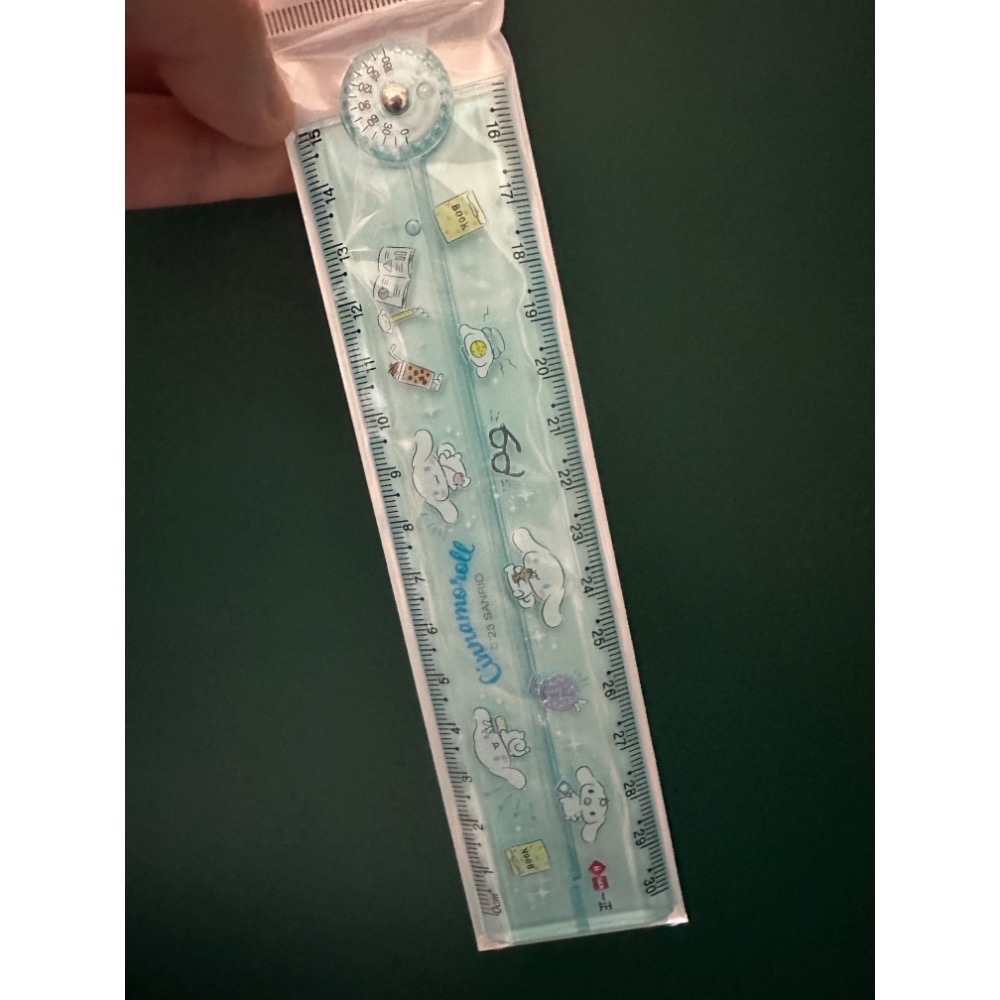 ￼⭐️蜜踢精選⭐️文具大廠iigen一正 三麗鷗正版授權 三三麗鷗正版授權 旋轉摺疊尺 小學生多功能直尺（共四款）-規格圖3