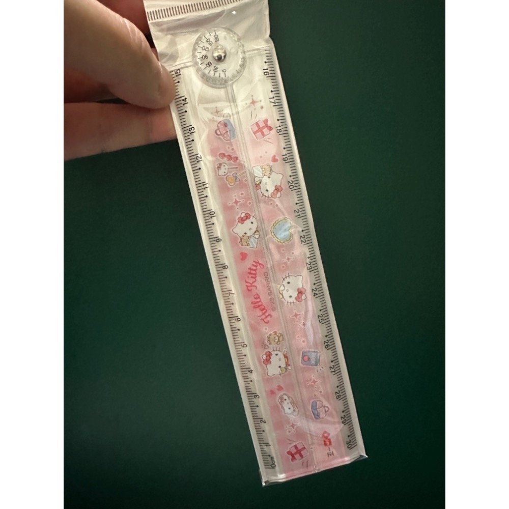 ￼⭐️蜜踢精選⭐️文具大廠iigen一正 三麗鷗正版授權 三三麗鷗正版授權 旋轉摺疊尺 小學生多功能直尺（共四款）-規格圖3