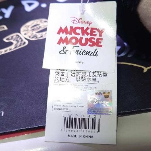 【全新現貨】正版授權 迪士尼 Disney 米奇造型絨毛斜背包 米奇側背包 交換禮物 生日禮物-細節圖3