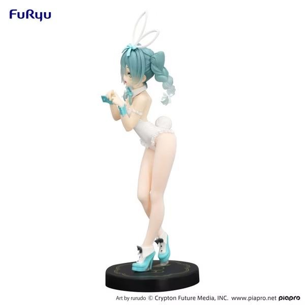 【全新現貨】日版 現貨 正版 Furyu 初音未來 BiCute 兔女郎 原畫 rurudo 白色ver. 初音 公仔-細節圖5
