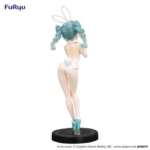 【全新現貨】日版 現貨 正版 Furyu 初音未來 BiCute 兔女郎 原畫 rurudo 白色ver. 初音 公仔-細節圖6