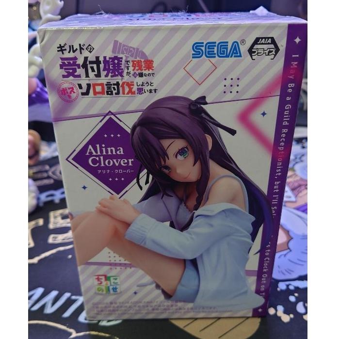 【全新現貨】日版 SEGA景品 雖然是公會的櫃檯小姐，但因為不想加班所以打算獨自討伐迷宮頭目 亞莉納·可洛瓦 坐姿公仔-細節圖5