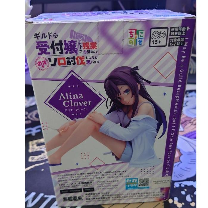 【全新現貨】日版 SEGA景品 雖然是公會的櫃檯小姐，但因為不想加班所以打算獨自討伐迷宮頭目 亞莉納·可洛瓦 坐姿公仔-細節圖6