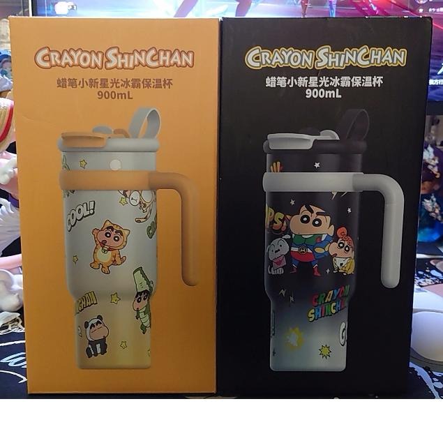 【全新現貨】艾可思 蠟筆小新星光冰霸杯 不鏽鋼 冰霸杯 保溫杯 雙飲杯 保冰保溫冰霸杯 大容量  900ML-細節圖3