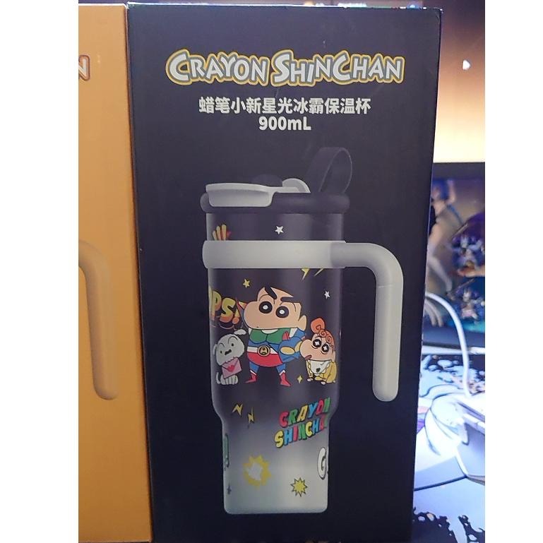 【全新現貨】艾可思 蠟筆小新星光冰霸杯 不鏽鋼 冰霸杯 保溫杯 雙飲杯 保冰保溫冰霸杯 大容量  900ML-細節圖6