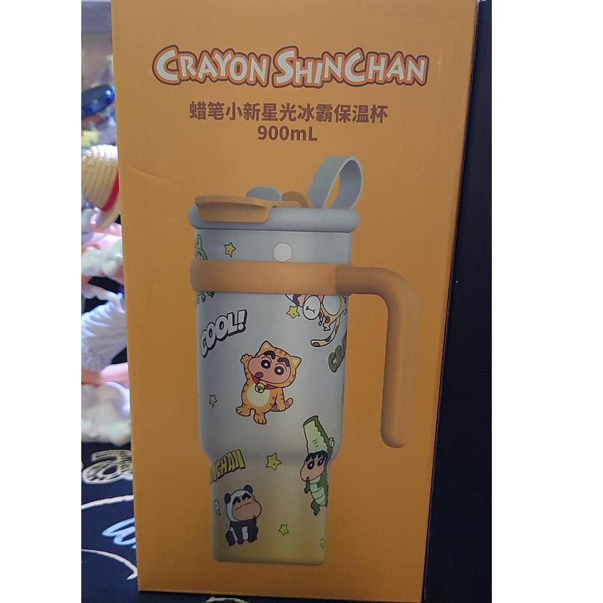 【全新現貨】艾可思 蠟筆小新星光冰霸杯 不鏽鋼 冰霸杯 保溫杯 雙飲杯 保冰保溫冰霸杯 大容量  900ML-細節圖7