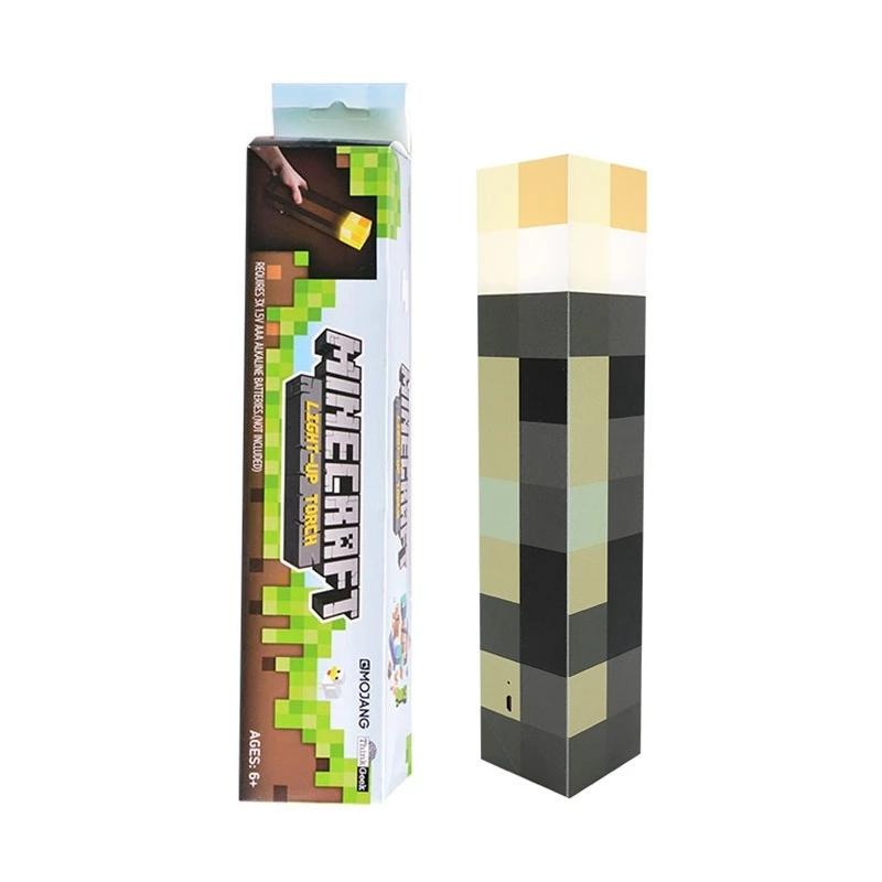 【全新現貨】火把燈 火炬燈 麥塊燈 麥塊火把 創世神火把 火把 minecraft 麥塊夜燈 夜燈 小夜燈 床頭燈-細節圖6