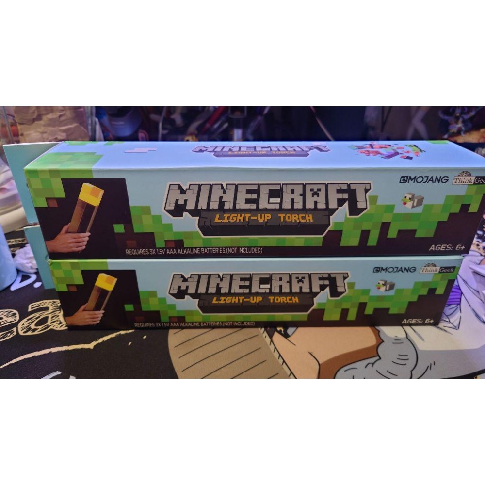 【全新現貨】火把燈 火炬燈 麥塊燈 麥塊火把 創世神火把 火把 minecraft 麥塊夜燈 夜燈 小夜燈 床頭燈-細節圖8