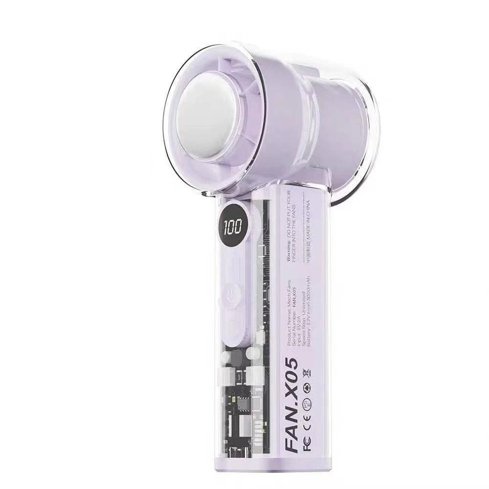 【全新現貨】 手持電風扇 冰敷風扇 100檔風速 黑科技半導體冰敷風扇 隨身風扇 風扇 製冷風扇 半導體風扇-細節圖2