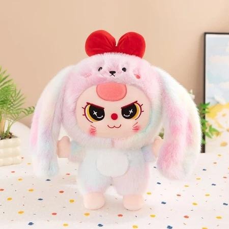 【現貨快速出貨】娃三歲周邊 新款垂耳兔子玩偶 娃三歲毛絨玩具 娃三歲公仔 安撫睡覺娃娃 抱枕娃娃女生可愛禮物-細節圖3