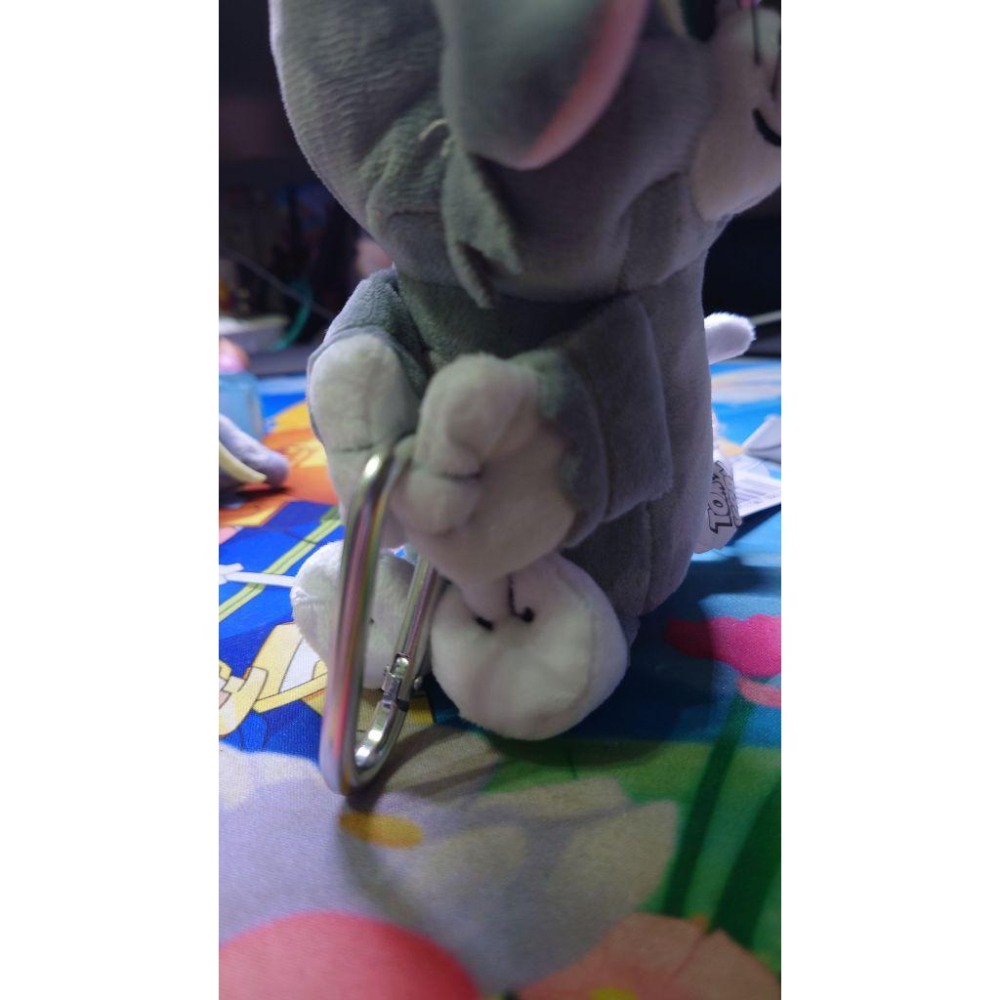 【正版現貨】湯姆貓與傑利鼠 湯姆貓小娃娃 抓扣湯姆貓 乳酪湯姆貓 湯姆貓 鑰匙圈 絨毛 玩偶-細節圖4