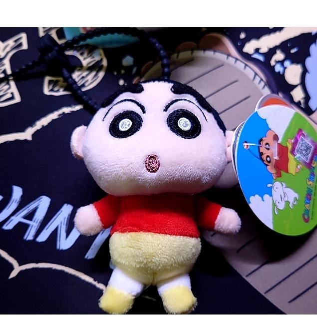 【正版現貨】正版授權 艾影授權 蠟筆小新娃娃 蠟筆小新吊飾 小白帽款  卡通鑰匙圈 娃娃 掛件 鑰匙掛飾-細節圖2