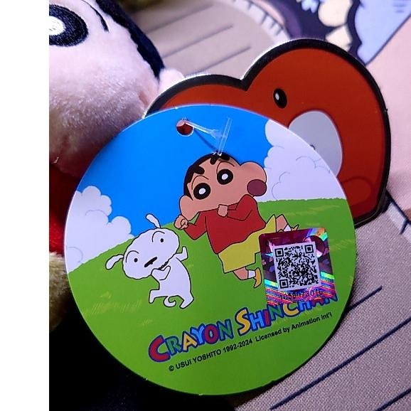 【正版現貨】正版授權 艾影授權 蠟筆小新娃娃 蠟筆小新吊飾 小白帽款  卡通鑰匙圈 娃娃 掛件 鑰匙掛飾-細節圖3