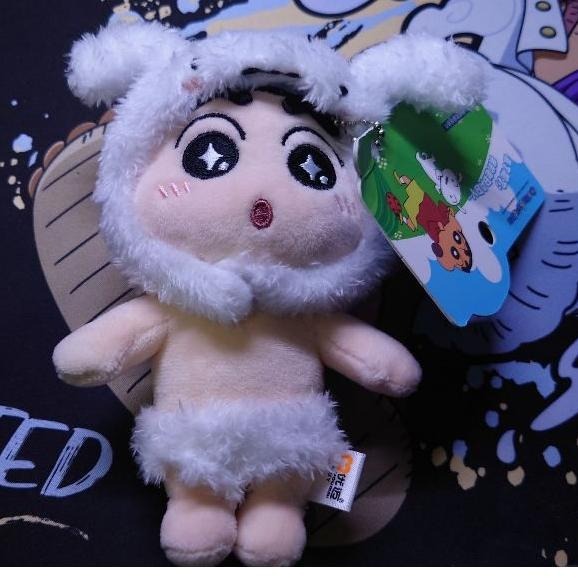 【正版現貨】正版授權 艾影授權 蠟筆小新娃娃 蠟筆小新吊飾 小白帽款  卡通鑰匙圈 娃娃 掛件 鑰匙掛飾-細節圖7