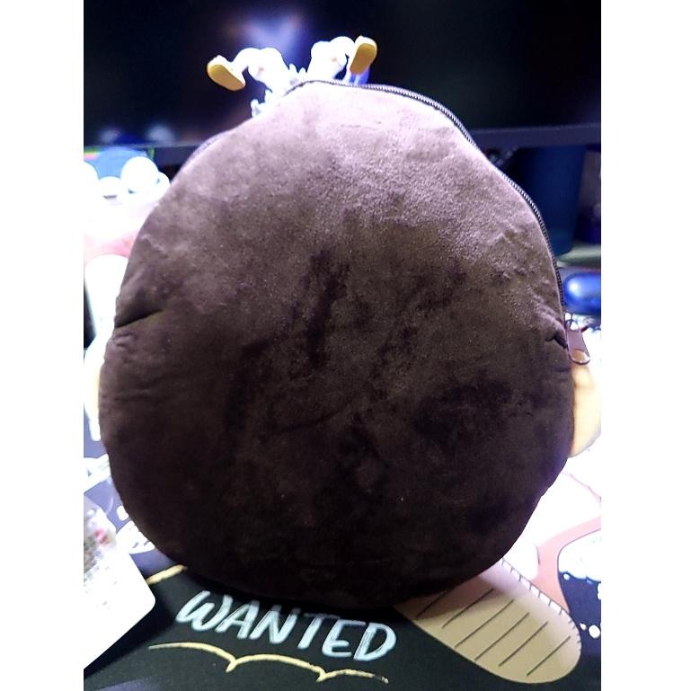 【全新正版現貨】 正版授權 蠟筆小新背包 阿呆大頭背包 阿呆 鼻涕可拉伸縮 背包 斜背包 阿呆絨毛玩偶娃娃-細節圖2