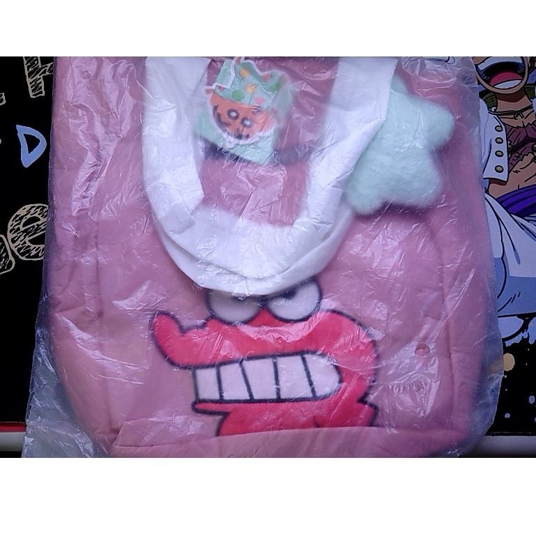 【全新現貨】蠟筆小新 可愛 小學生 卡通 手提包 側背包 鱷魚阿山 長形帆布袋 單肩背 手提袋-細節圖2