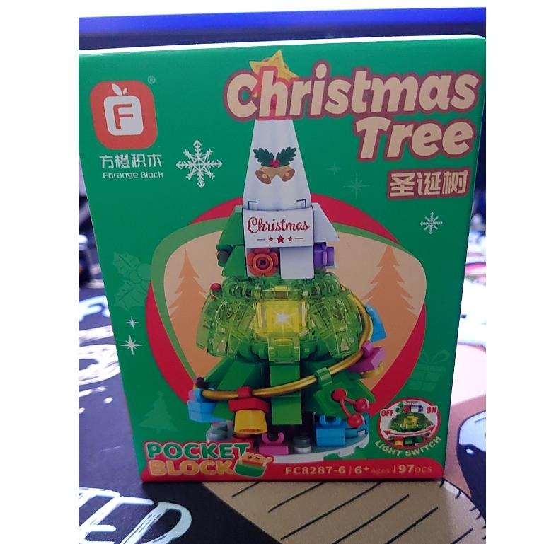 【正版全新現貨】方橙主題積木 聖誕節積木 聖誕樹款 聖誕樹 方橙積木 積木 聖誕節 聖誕節禮物-細節圖2