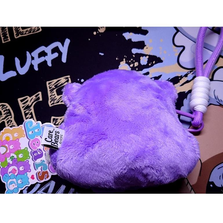 【正版現貨】Care Bears 彩虹熊 愛心熊 絨毛 零錢包 吊飾 收納包 手拿包-細節圖3
