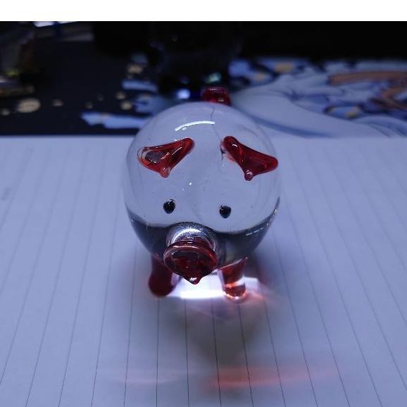 【全新現貨】琉璃豬 豬擺件 琉璃家居擺件 招財擺飾 擺件 彩色豬豬-細節圖3