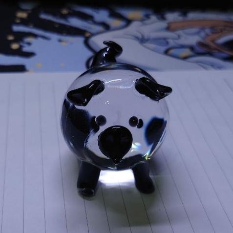 【全新現貨】琉璃豬 豬擺件 琉璃家居擺件 招財擺飾 擺件 彩色豬豬-細節圖5