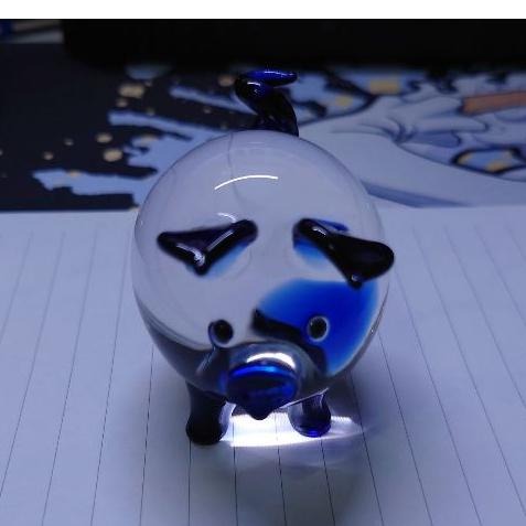 【全新現貨】琉璃豬 豬擺件 琉璃家居擺件 招財擺飾 擺件 彩色豬豬-細節圖8