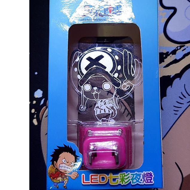【正版現貨】代理 ONE PIECE 海賊王 航海王 魯夫 喬巴 LED七彩夜燈-細節圖2