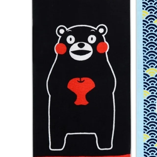 【全新現貨】 KUMAMON 正版 雷標 毛巾 純棉毛巾 擦手巾 沐浴巾 印花毛巾 日本 熊本熊 小熊 33×76公分-規格圖1
